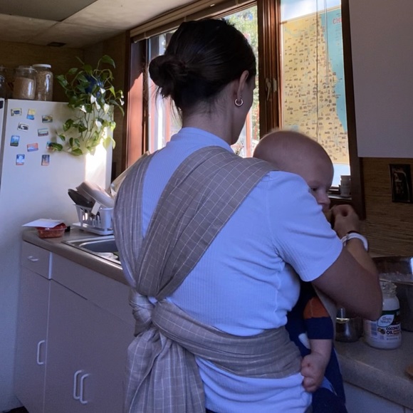 solly baby Accessories Solly Baby Loop Carrier Creamy Grid Os